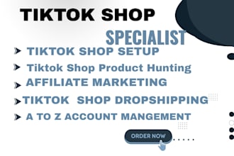 setup tik tok shop, tik tok affiliate and tiktok shop marketing