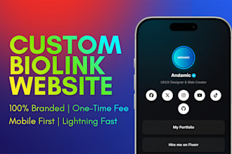 code a custom HTML CSS link in bio website