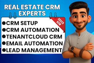setup and automate real estate crm tenantcloud moxiengage rethink kommo crm