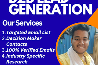 b2b lead generation and targeted email list building