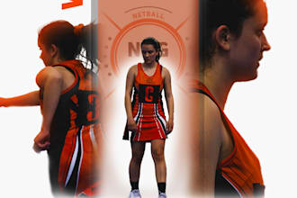 create clean, modern sports graphics for athletes and teams