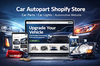 design car autopart store car parts website car lights store automotive website
