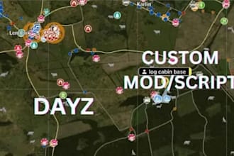 setup custom dayz server maps, loot system, dayz building, server mods