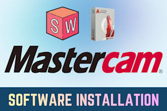 remotely install mastercam, solidworks and autodesk autocad on windows PC