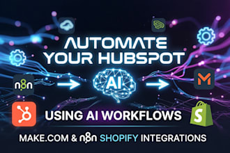 automate your connecteam hubspot make automation n8n shopify zapier integration