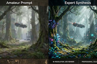 craft high fidelity prompts for midjourney and dalle 3 synthesis