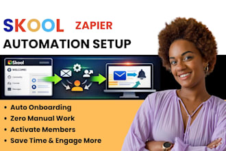 set up and automate your skool community with zapier onboarding workflows