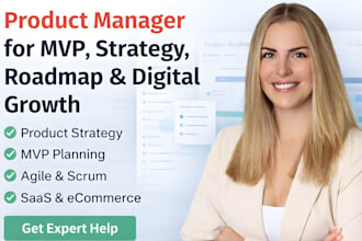 be your product manager for mvp product strategy roadmap and digital growth