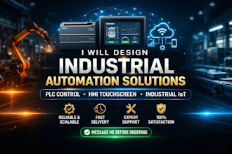 design industrial automation electronics, plc controller, hmi touchscreen, iot
