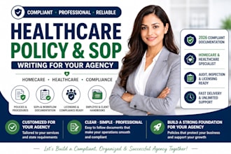 create healthcare and homecare policy and procedure for your agency