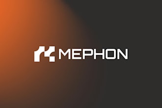 design modern tech logo for startup and blockchain