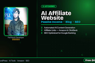 build an ai affiliate website with blog for passive income