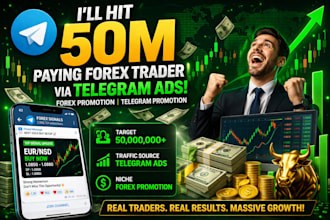 forex promotion hit 50m paying forex trader via telegram ads, telegram promotion
