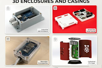 design custom pcb 3d enclosure and product casing for iot devices and electronic