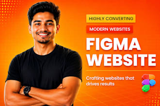 do figma website ui, landing page, website mockup, figma website design