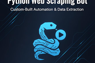 create a python automation script and a web scraping bot