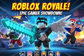 draw gaming cartoon youtube thumbnail roblox thumbnail gfx icon banner pfp gamer