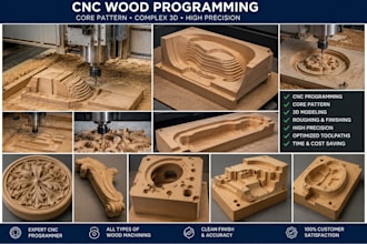 do cnc programming and gcode for cnc machine design 3d model