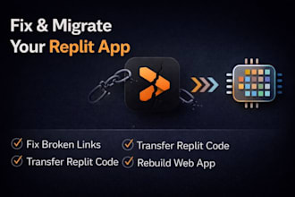 migrate replit app replit code transfer fix replit broken links rebuild web app