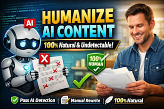 convert ai writing into plagiarism free human content
