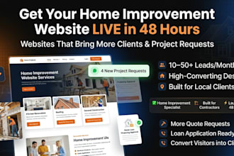 design wordpress home improvement website, loan, construction website in 48 hrs