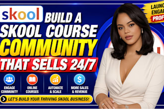 skool community setup skool credit repair skool community skool course creation