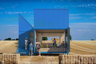 design cabin resort, master plan, microhouse, rural modern home, exterior render