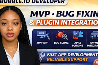 bubble io mvp prototype builder saas app web app development