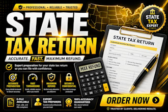 prepare and efile state and federal tax returns, US tax filing 1040 1120 1065