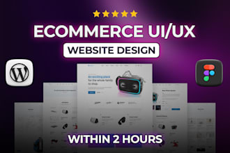 create high converting ecommerce website UI UX design