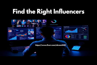 do manual influencer research and data analysis
