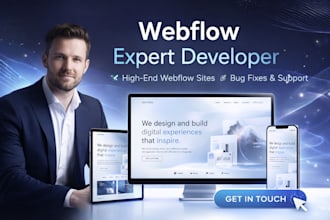 responsive webflow bug fix transfer, clone edit or convert webflow site redesign