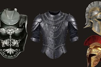 create 3d cosplay masks and helmets for 3d printing