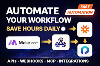 build make automation, mcp server, mcp client, and zapier webhook integration