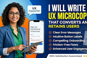 write UX microcopy for ai powered apps that converts users