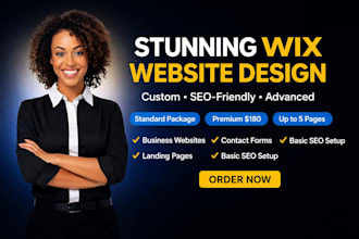 design wix website, wix website redesign, build wix website