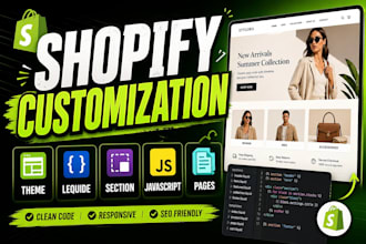 do custom shopify liquid, javascript, theme customization