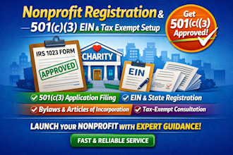 nonprofit registration 501c3 ein tax exempt charity formation