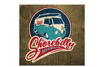 design groovy beach style logo for brewing company