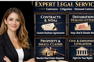 professionally structured defamation demand letters and legal notices