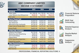 do bookkeeping, data entry and financial reporting in excel