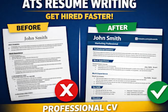 write ats resume CV and cover letter that gets you hired fast
