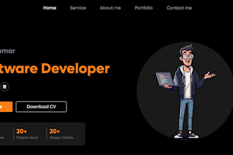 make static and dynamic landing page