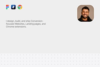 design and develop a figma or framer website or saas landing page