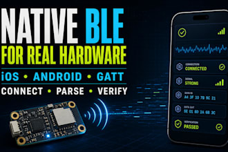 develop a ble iot mobile app for your hardware device