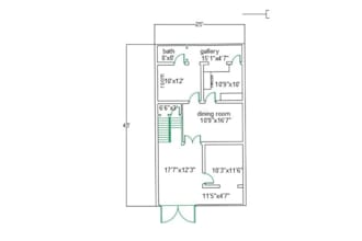 create a 2d architectural drawing