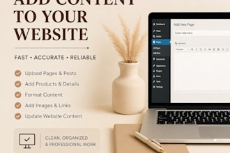 upload and add content to your website professionally