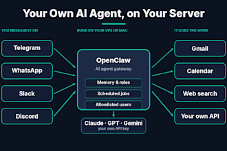 set up openclaw ai agent on telegram, whatsapp or slack for your business