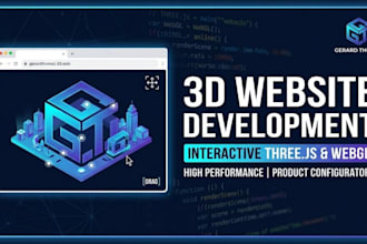build an interactive 3d website using three js and webgl