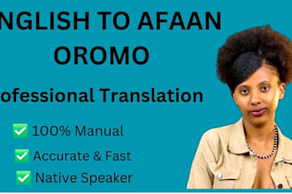 professionally translate english to afaan oromo